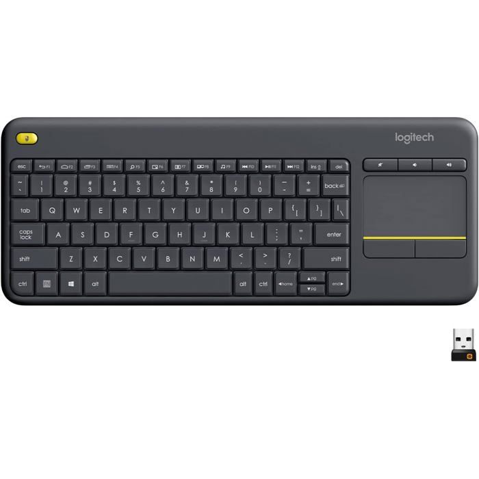 Logitech K400 Plus Wireless Touch TV Keyboard With Easy Media Control