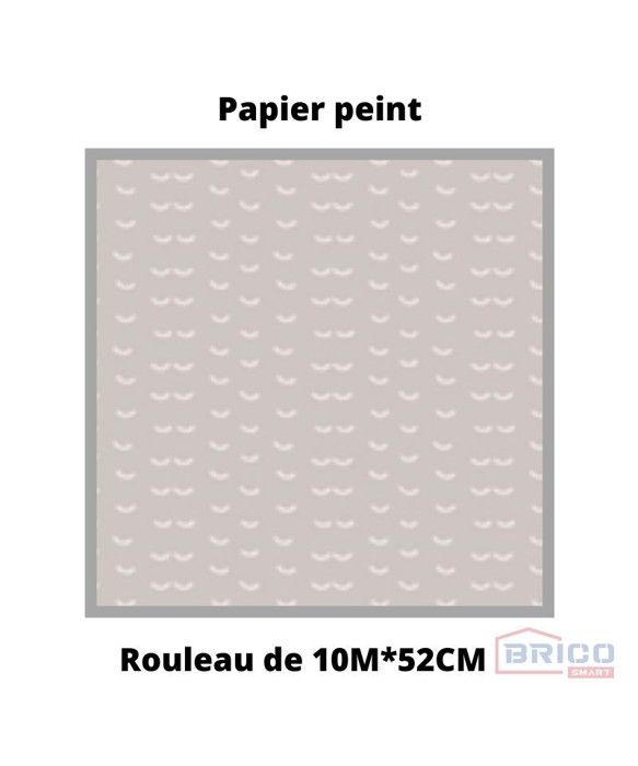 Papier peint noukies faux-uni taupe