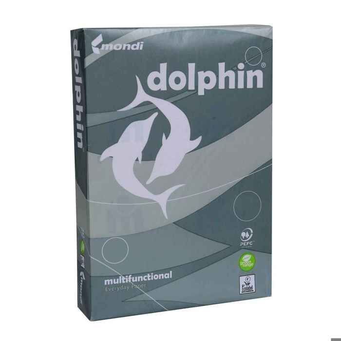 Ramette papier A4 - MONDI - Dolphin gris - 80g/m² - 21x29,7cm - Blanc