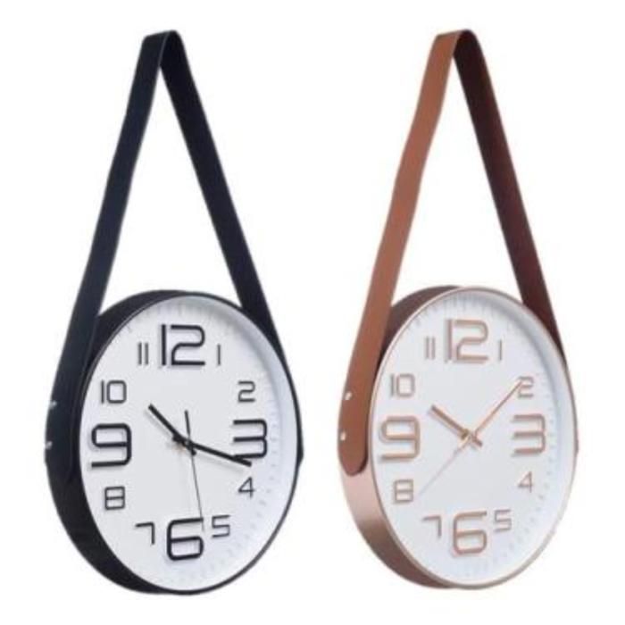 Horloge Murale - Luxe - Blanc - Design Contemporain - Intérieur - Rond (Couleur aléatoire)