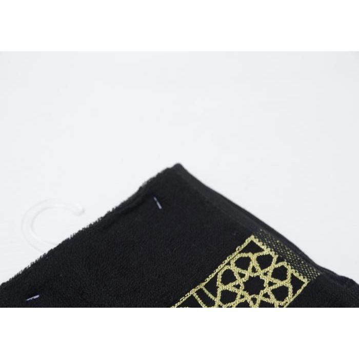 Serviette à main - Arabesque - Noir - 500GSM - 30x30 cm - Ultra-douce
