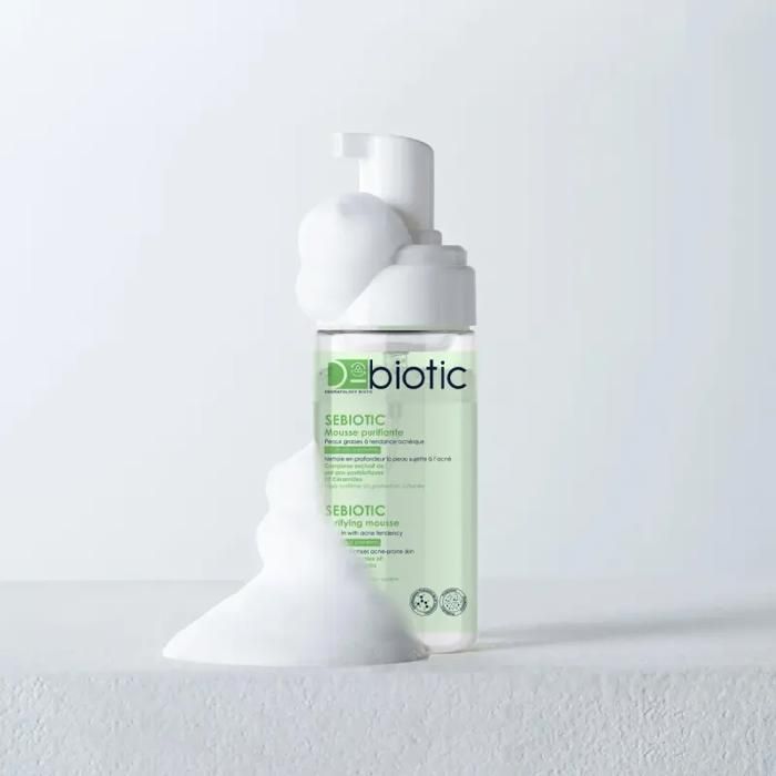 Mousse Purifiante - D-BIOTIC - SEBIOTIC - 150 ml - Nettoyant doux - Peaux grasses et acnéiques