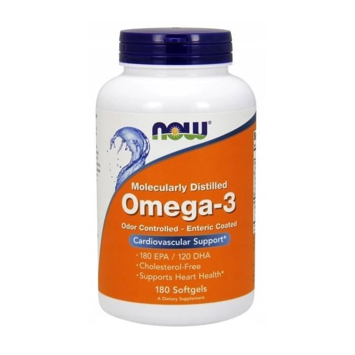Compléments alimentaires OMEGA3 Molecularly Distilled BI5745 , NOW Foods,