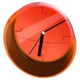 Horloge - BUGATTI - Glamour - Orange - Asymétrique - Design Contemporain - Décoration Murale