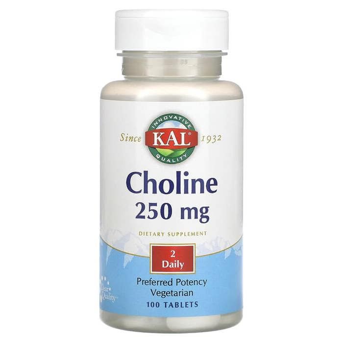 Choline, 125 mg, 100 comprimés