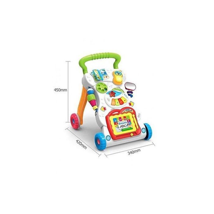 Trotteur musical pour bébé : aide à la marche et jeux d'éveil