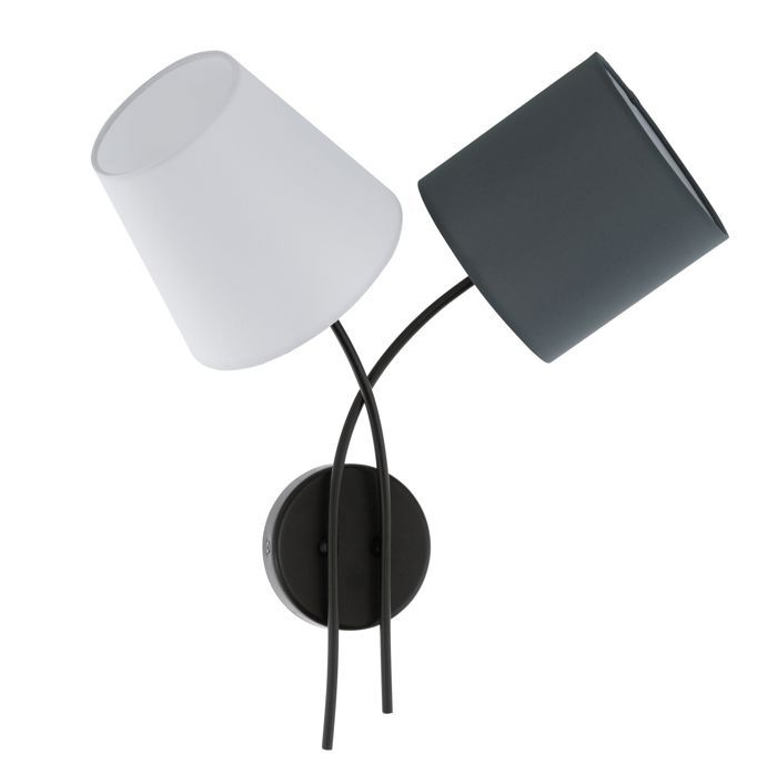 Applique murale - EGLO - ALMEIDA - Acier noir - 2x40W - E14 - Design contemporain