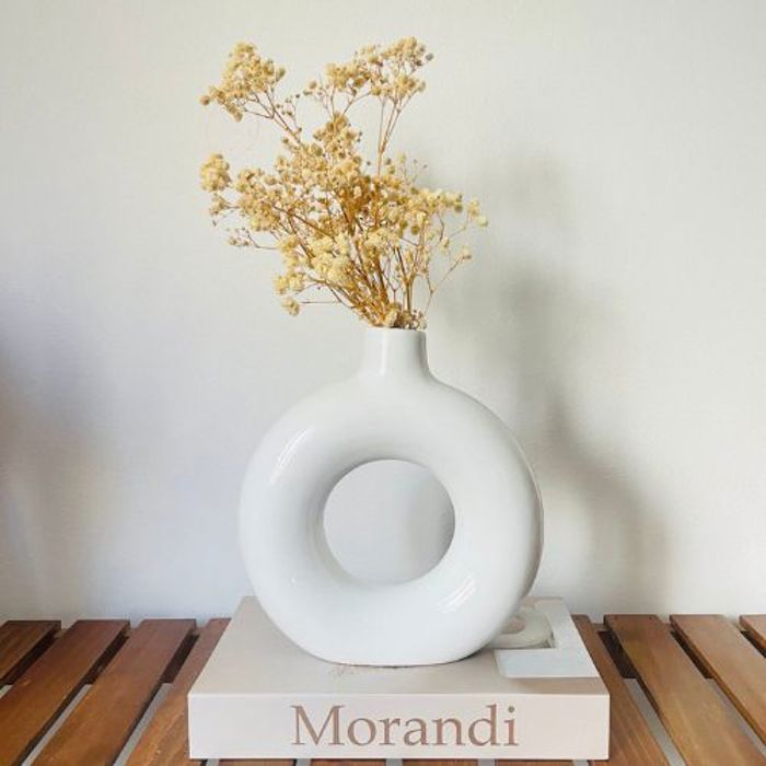Vase décoratif - GENERIC - Vase blanc - Céramique de haute qualité - Design moderne - Fait main