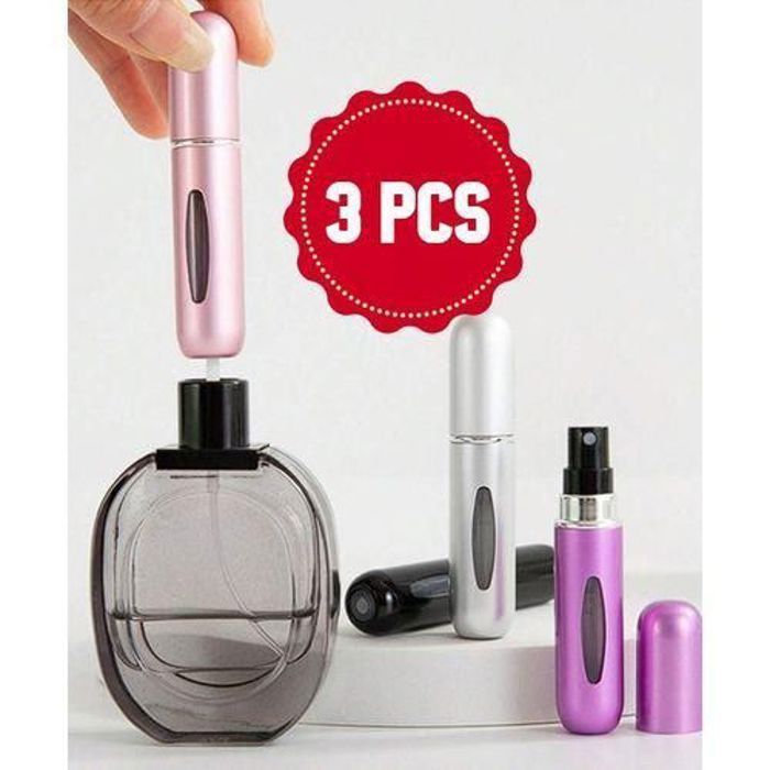 Flacon pulvérisateur de parfum - Non spécifié - 5 ml - Aluminium - Rechargeable - Couleurs aléatoires