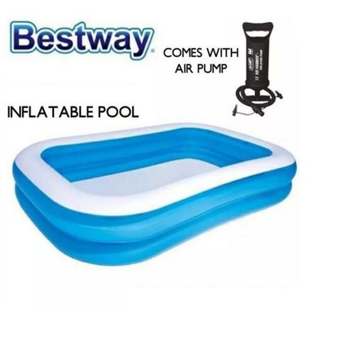 Piscine gonflable - Bestway - Rectangulaire - 2,01 x 1,50 m - Capacité 1161 L - Vinyle pré-testé