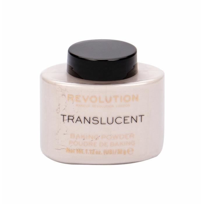 Poudre libre - MAQUILLAGE RÉVOLUTION - Translucide - 32g - Végétalien - Tous types de peau