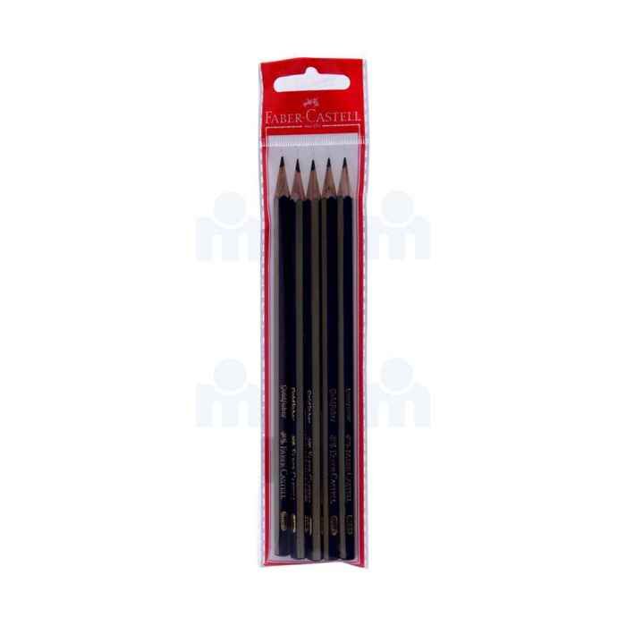 Crayon graphite en pochette Goldfaber x5 - FABER-CASTELL