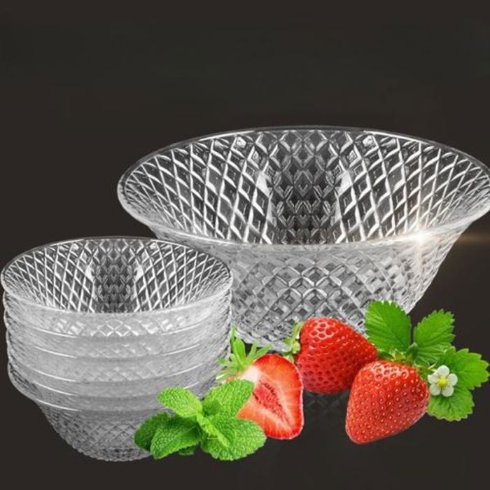 Kit de 6 bols en verre pour des collations saines et savoureuses-