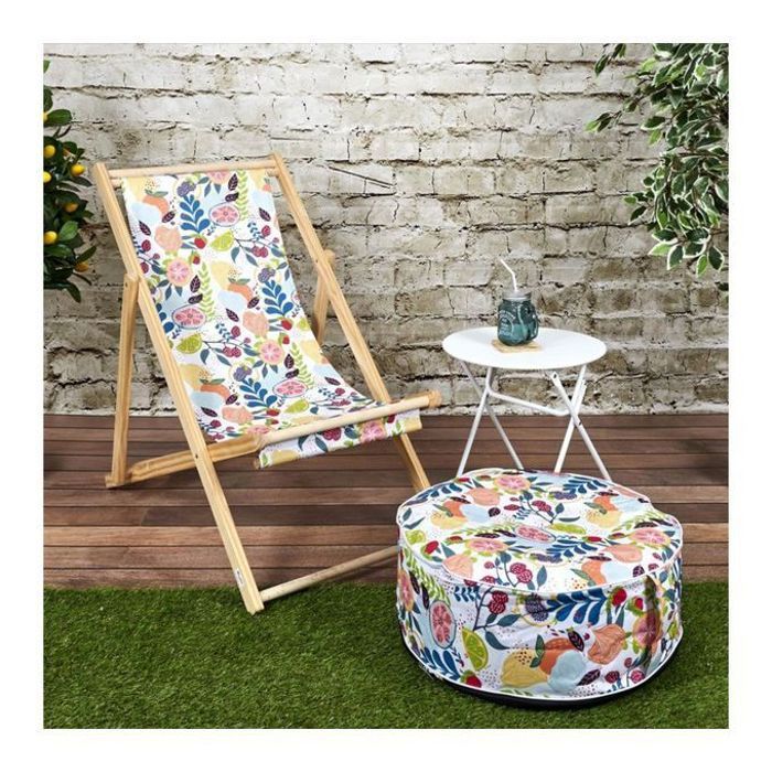 Pouf gonflable de jardin 56x25cm