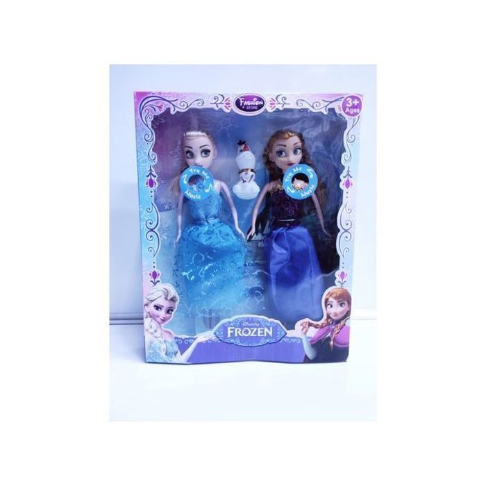 Ensemble de 2 Poupées Frozen Anna et Elsa : un cadeau idéal pour les fans de Frozen