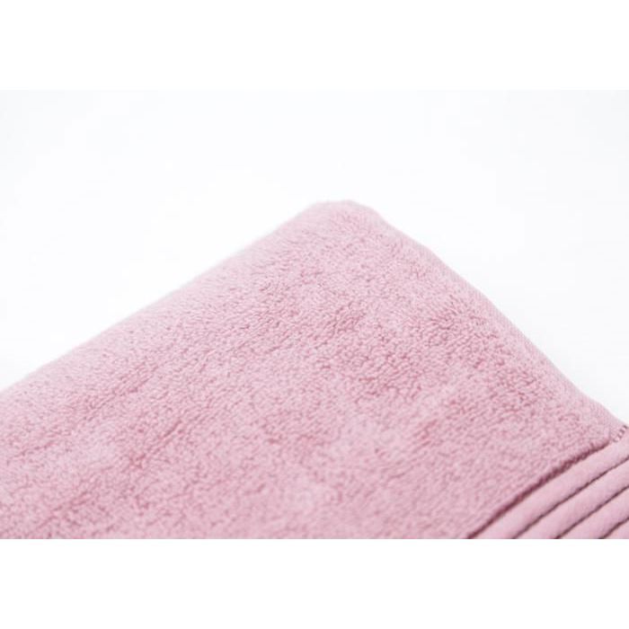 Serviette de toilette - AMALIA - Rose - 50x90 cm - 520g - Coton naturel