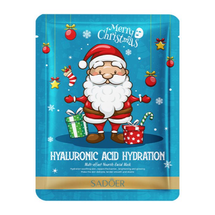 SADOER Merry Christmas Facial Mask Hyaluronic Acid Hydration - 25g