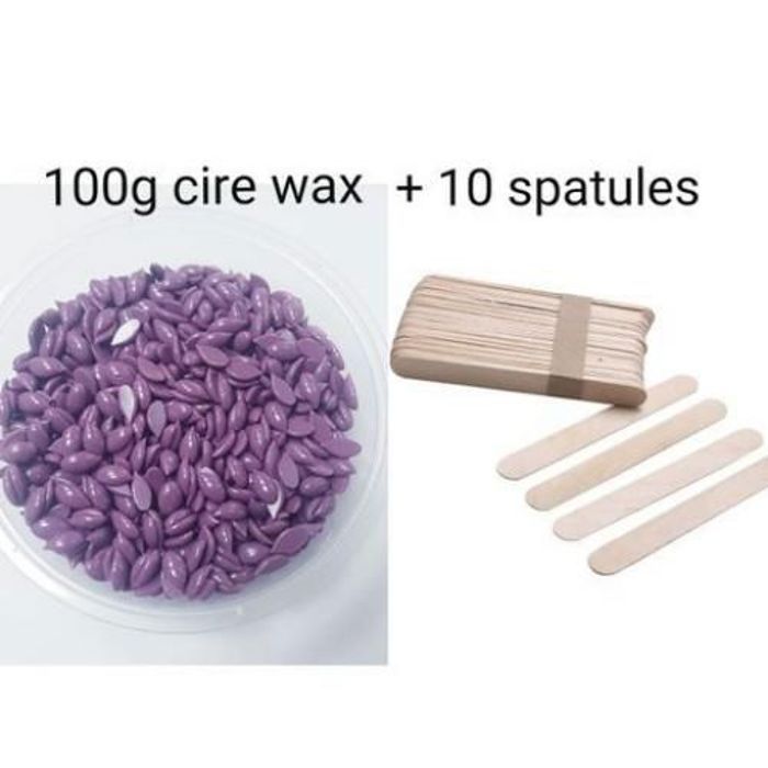 Italwax Cire de film chaud en granules pour l'épilation 100g +10 spatules