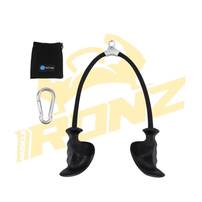 Corde pour triceps - HDX ERGO - HXD-ERGO - Poignées ergonomiques - Nylon solide - Charge max 950 lbs