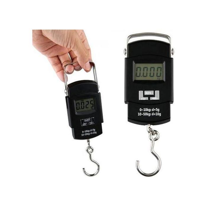 Balance à crochet numérique portable 50 kg avec écran LCD, pour bagages, valises et pêche