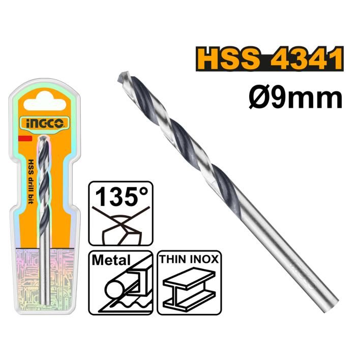INGCO - Foret 9.0mm HSS 4341