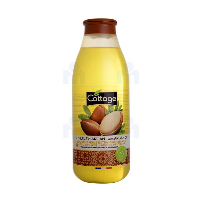 Douche huile précieuse extra nourrissante à l'huile d'argan 560ml - COTTAGE