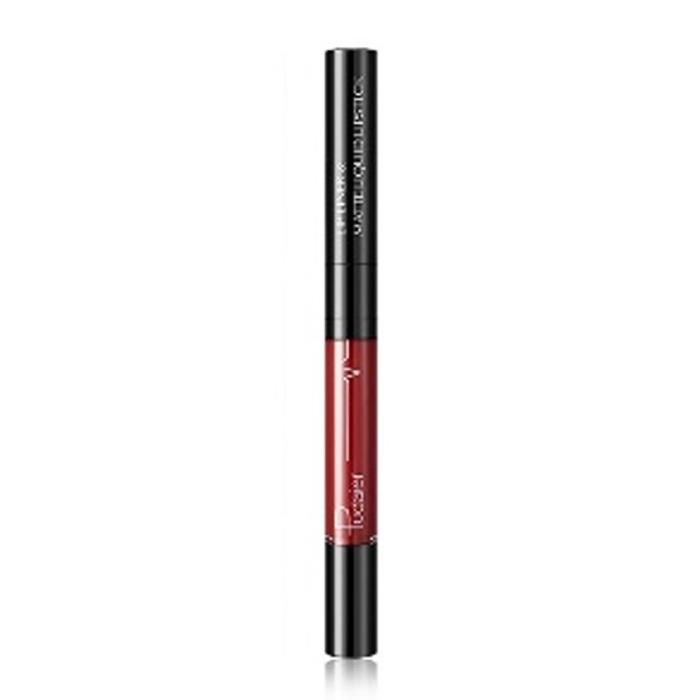 Pudaier Rouge à Lèvres Liquide Mat et Crayon à Lèvres 2N1 06 ORANGE RED