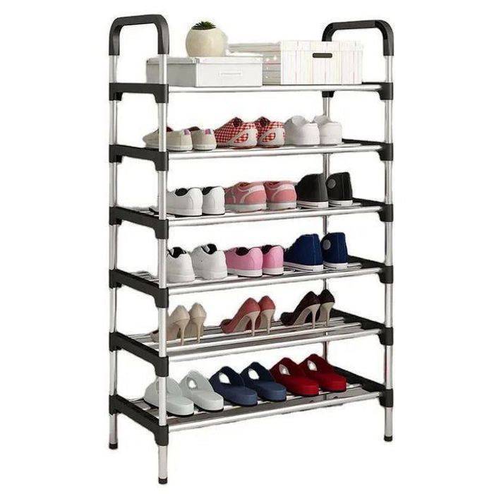 Étagère à chaussures Portable en métal, Rangement organisateur Chaussures