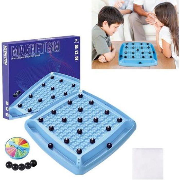 Jeu d'échecs magnétique avec 20 Pierres Roue de Punition, Échiquier Magnétique