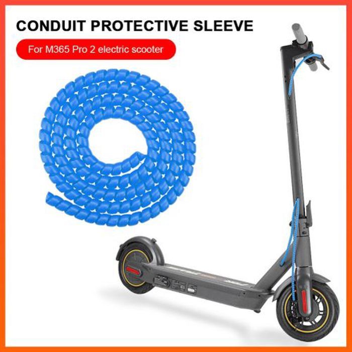 Gaine de Protection Câbles de Trottinette Électrique en spiral - bleu
