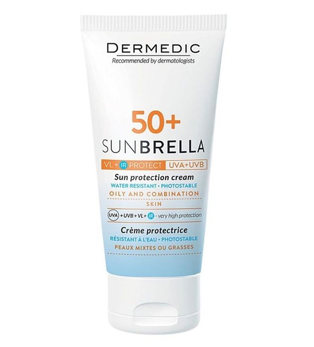 Crème Solaire - Dermedic - Sunbrella - SPF 50+ - Peaux Mixtes à Grasses - 50ml
