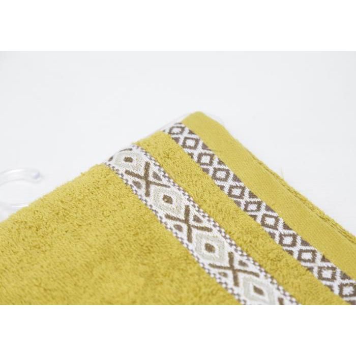 Serviette - Berbère - Moutarde - 450g/m² - 50x90 cm - Tissu doux et absorbant