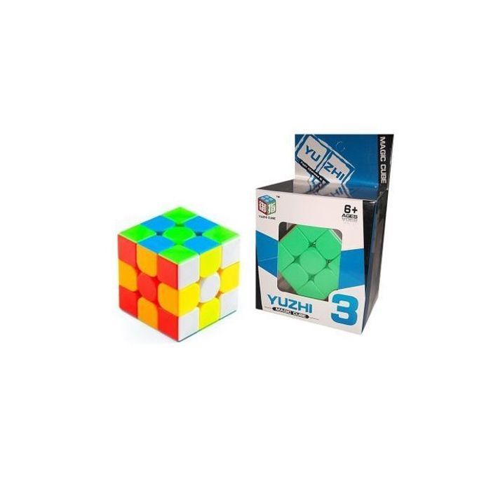 Cube de Rubik YuZhi 3x3 Stickerless - Professionnel