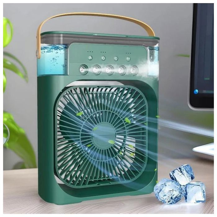 Ventilateur humidificateur USB avec 5 pulvérisations pour bureau, dortoir et usage domestique –climatiseur de refroidissement