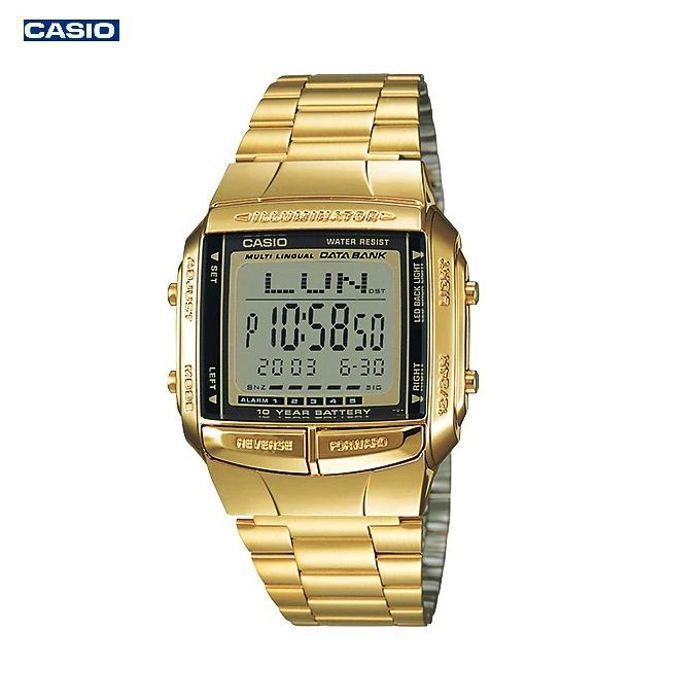 Montre - Casio DB-360G-9ADF - Chrono Digitale - Bracelet Acier - Résistant à l'eau