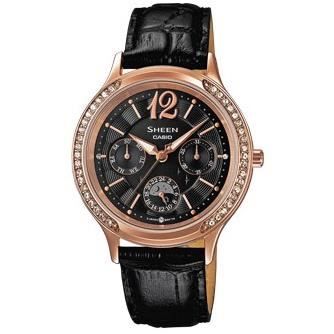 Montre - CASIO - Sheen SHE-3030GL-5AUER - Cuir - Étanchéité 5 ATM - Affichage analogique