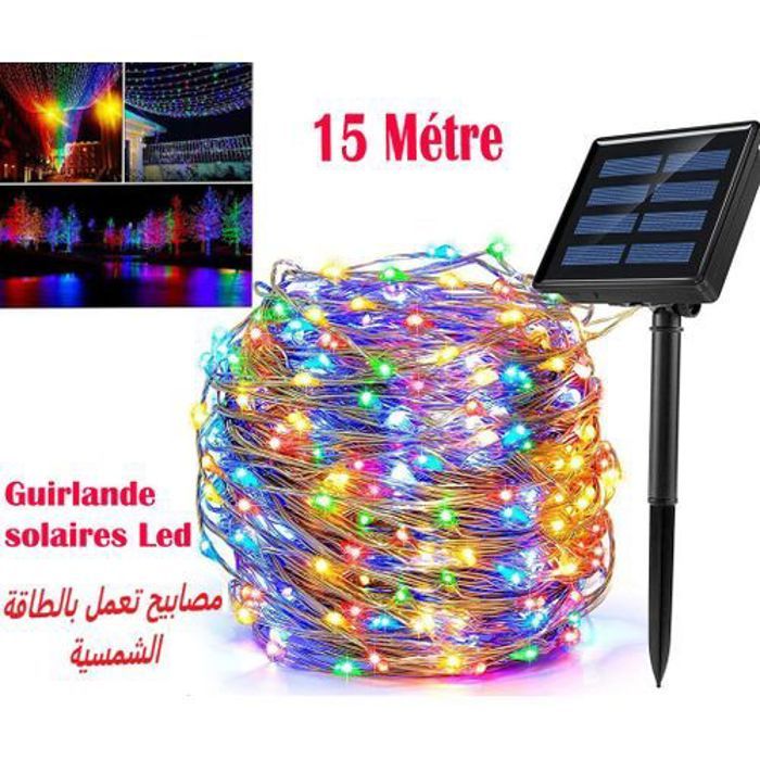 Lampes solaires Led étanches en fil de cuivre pour l extérieur décoration