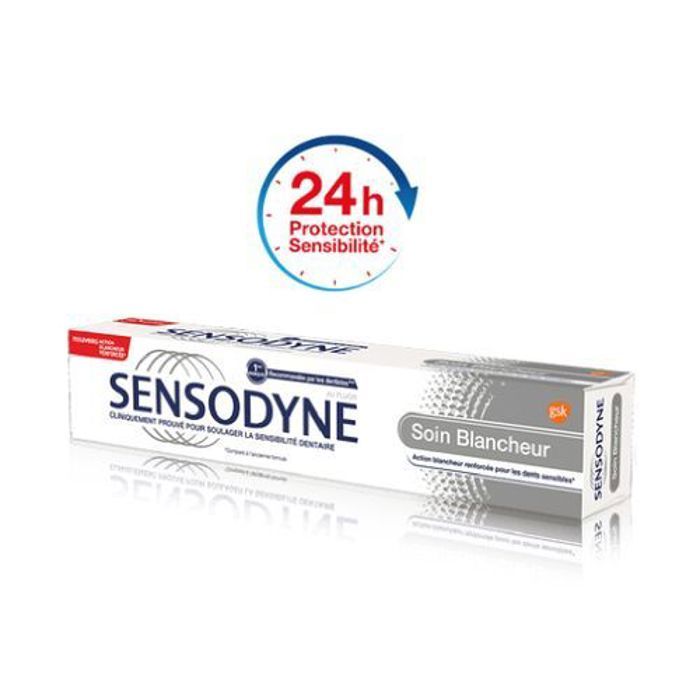 Sensodyne DENTIFRICE SOIN BLANCHEUR PROTECTION SENSIBILITE 24h - 75ML