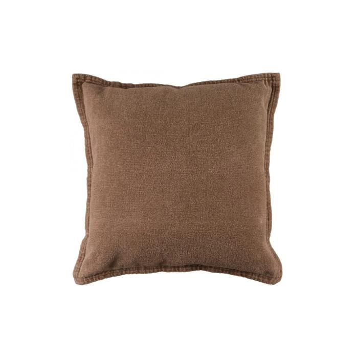 Coussin - Non spécifié - 55x55 cm - Marron - Lavable - Design élégant