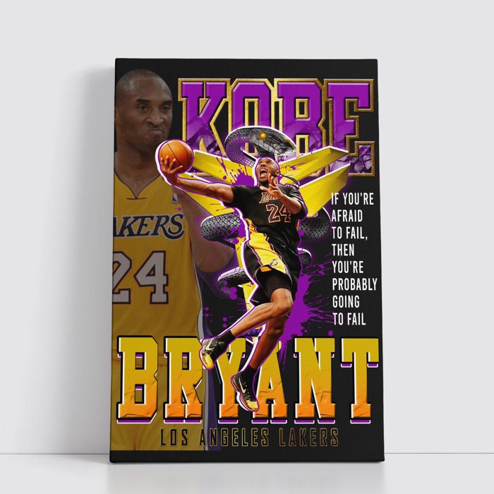 Tableau NBA sur Toile – Affiche Murale 25x40 cm avec Équipes et Joueurs Légendaires du Basket 183