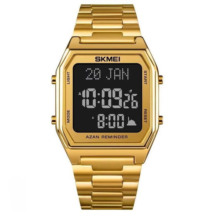 Montre Homme Qibla Awkat-Salat 1763 dore