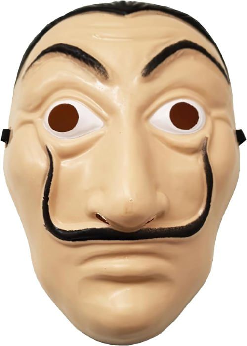 Masque Dali "La Casa de Papel" – Accessoire de Déguisement Adulte