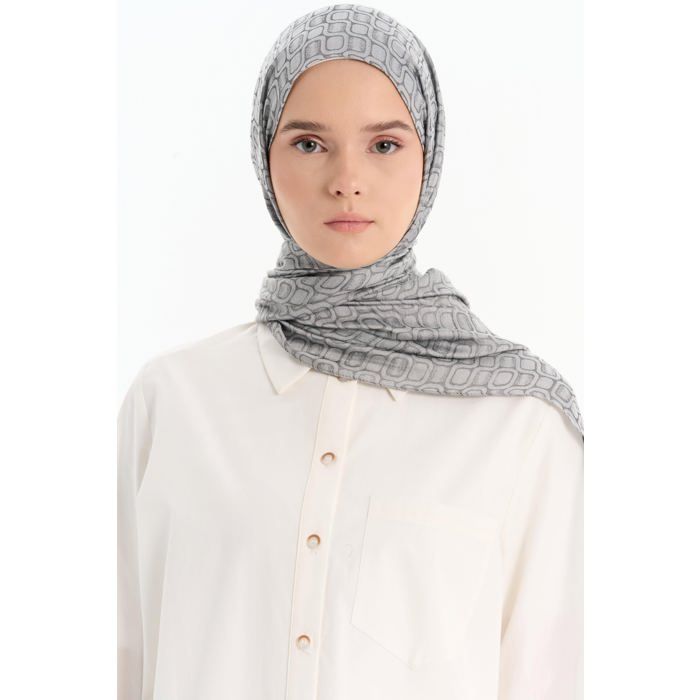Châle - Élégant - Gris - 75 x 190 cm - 80% Viscose - Printemps/Été
