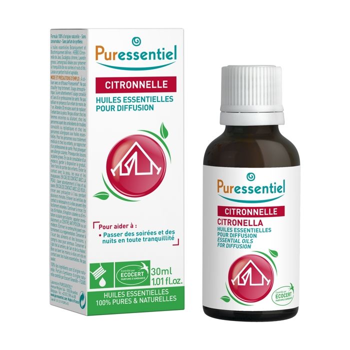 Puressentiel Diffusion Mélange Huiles Essentielles Diffuse Citronnelle 30ml