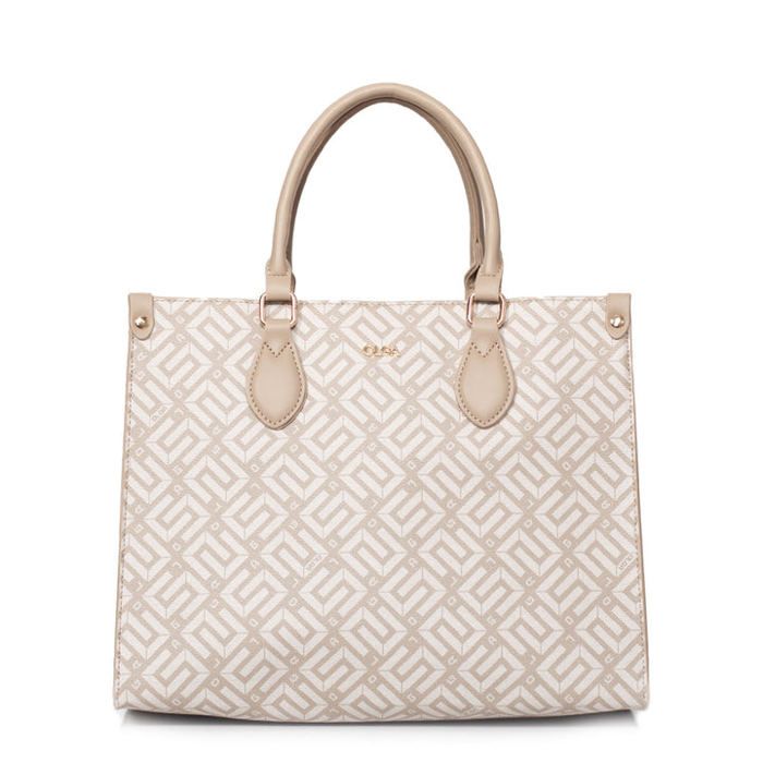 Sac - OLGA - Box - Beige - Femme - Porté main