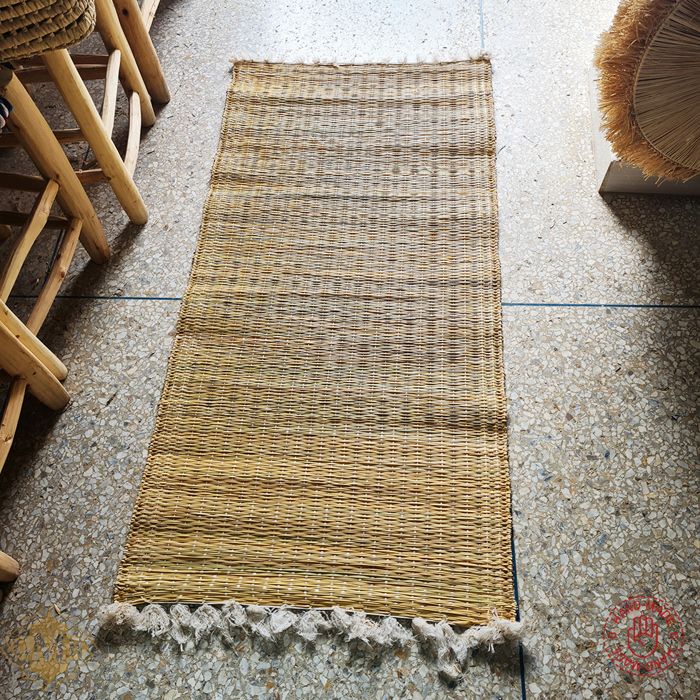 "Tapis Marocain en Paille – ""Hassira"" 
Artisanale & Écologique"
