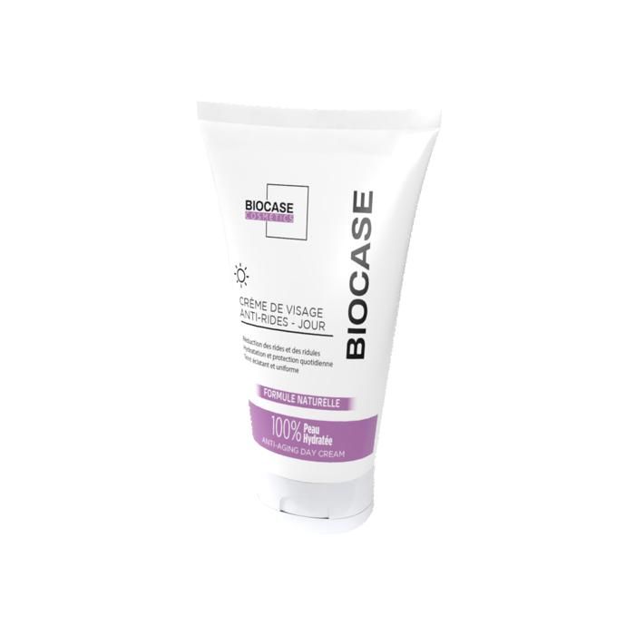 Crème de jour anti-rides - Biocase Cosmetics - 50ml - Sans parabène - Tous types de peau