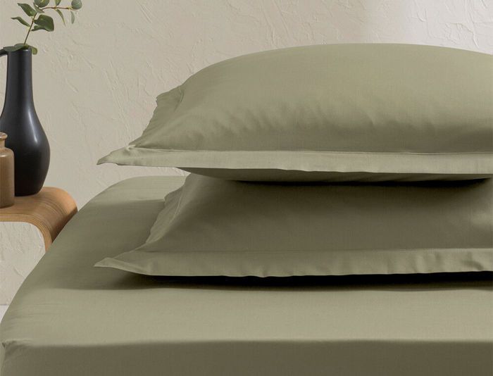 Taie d'oreiller - LINVOSGES - 65x65 cm - Percale de coton - Uni - Contemporain