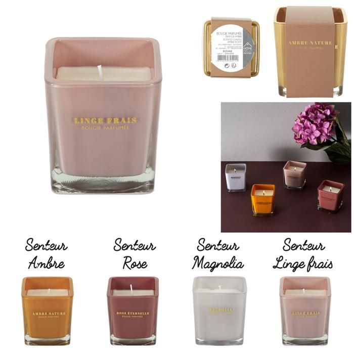 BOUGIE PARFUMEE CARREE H7,3CM M24