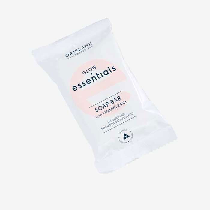 Savon éclaircissant - Glow Essentials - 75 g - Vitamines E - Vitamines B3 - Sans alcool